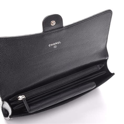 chanel travel wallet caviar|CHANEL Caviar Quilted Travel Wallet Black.